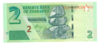 Зимбабве, номинал 2 доллара, 2016 год