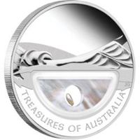 Монета "Сокровища Австралии. Жемчуг" 2011 год