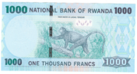 Руанда 1000 франков 2015 год