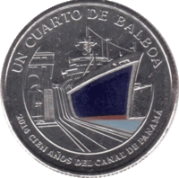 «100 лет строительству Панамского канала» 1/4 бальбоа, 2016 года