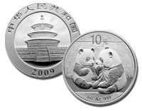 Панда - Инвестиционные монеты Китая 10 юаней