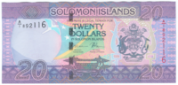 Соломоновы острова 20 долларов 2017 год