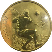 Олимпийские игры в Сиднее, Австралия. 5 долларов, 2000г - "Теннис"