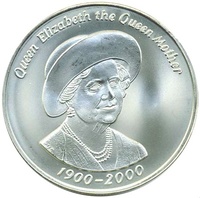 Тристан-да-Кунья 50 пенсов 2000 год, Елизавета Королева-Мать