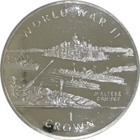 Набор монет Гибралтар, 1 крона, 1994 год, II Мировая Война